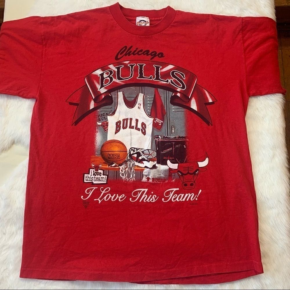 Vintage Single Stitch Magic Johnson Originals Chicago Bulls Tshirt Tee S…